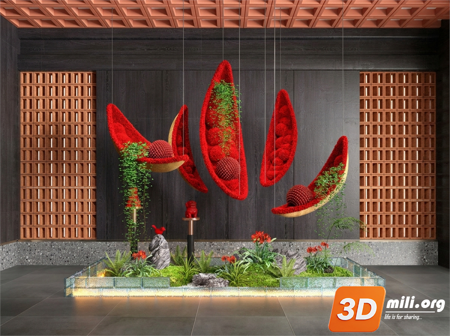 Lobby Decoration Skp Files 